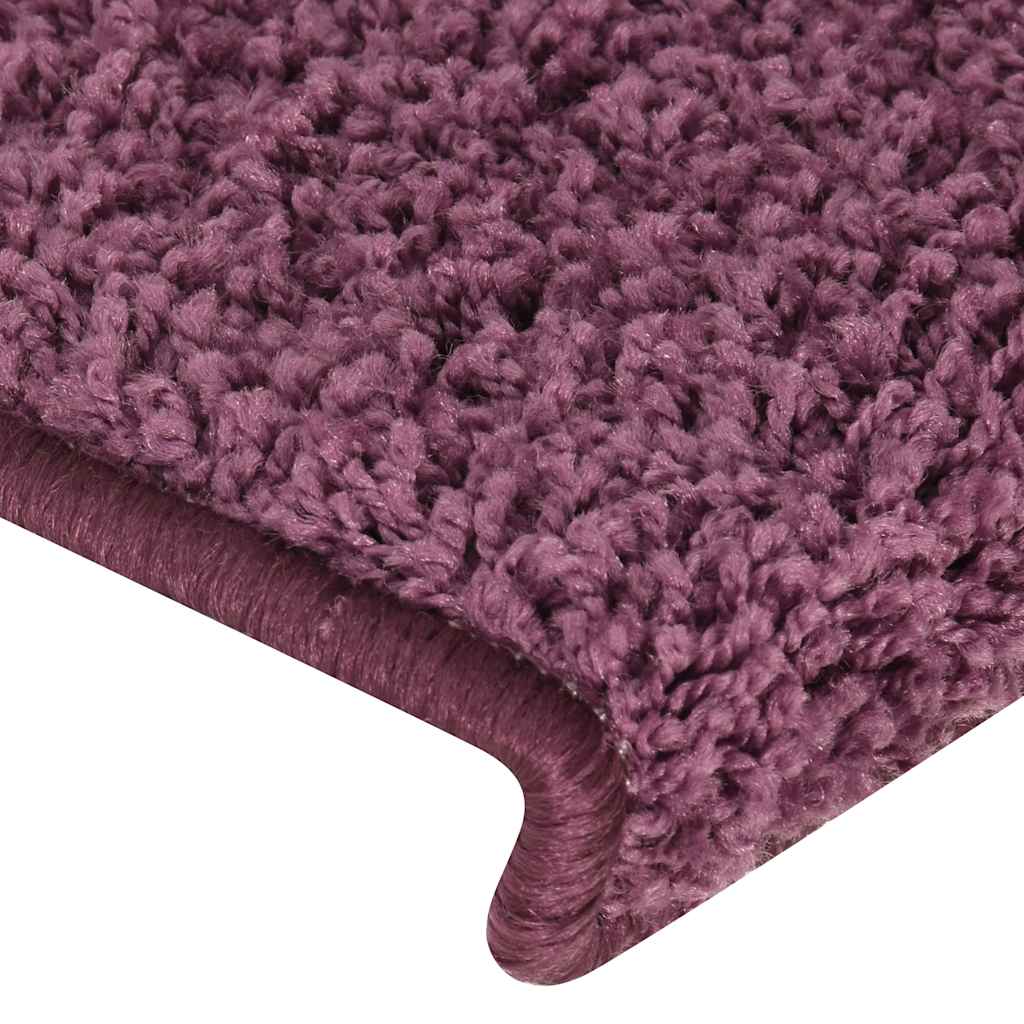 Tapis de marche 30 pcs 65x21x4 cm Violet foncé Bord rectangulaire