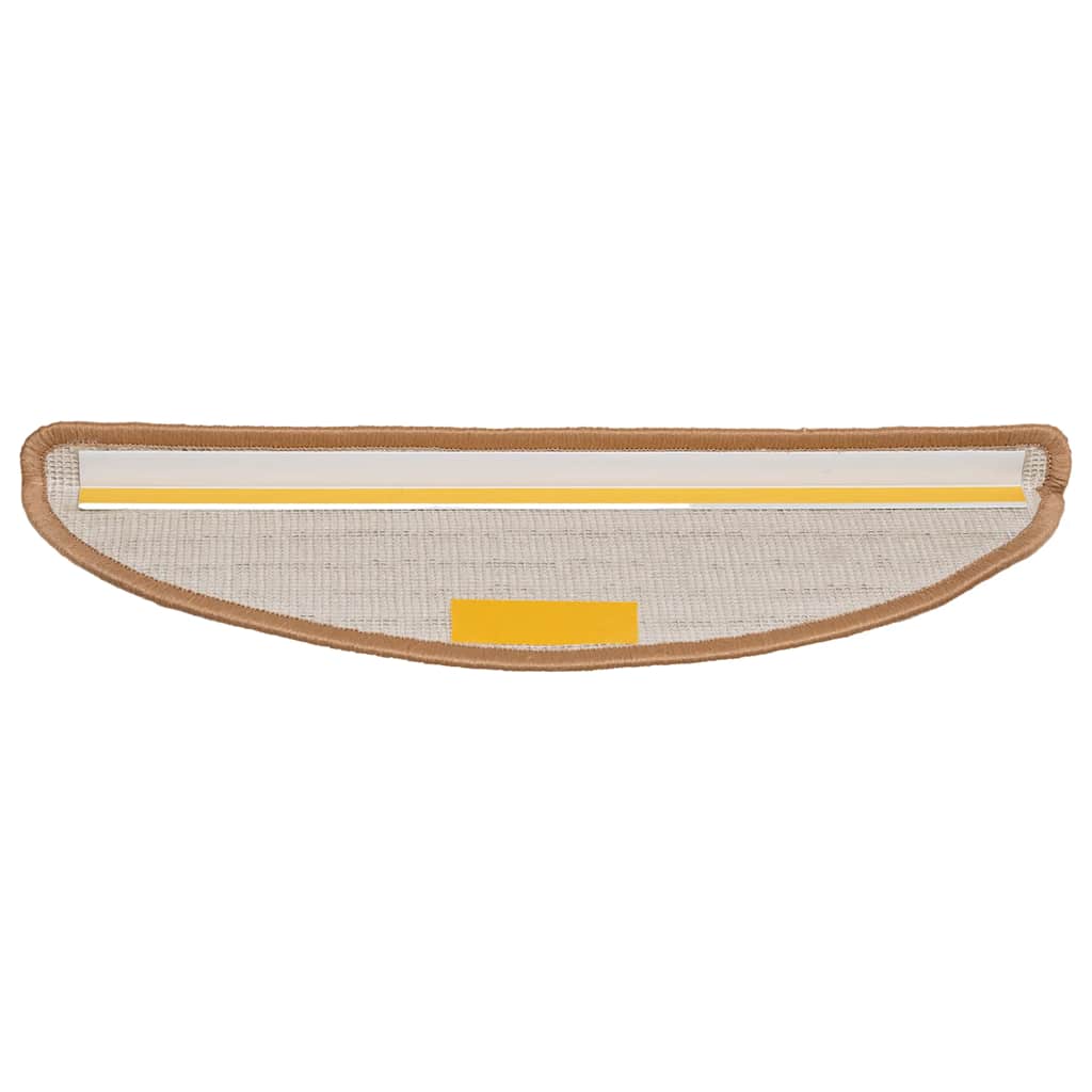 Tapis de marche 20 pces 56x17x3 cm Beige Semi-circulaire
