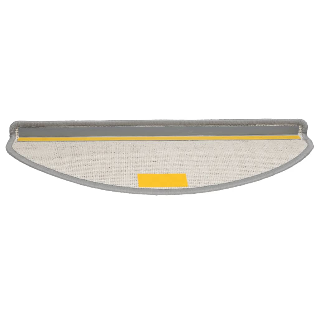 Stair Mats 20 pcs. 65x21x4 cm Grey Semicircular Large