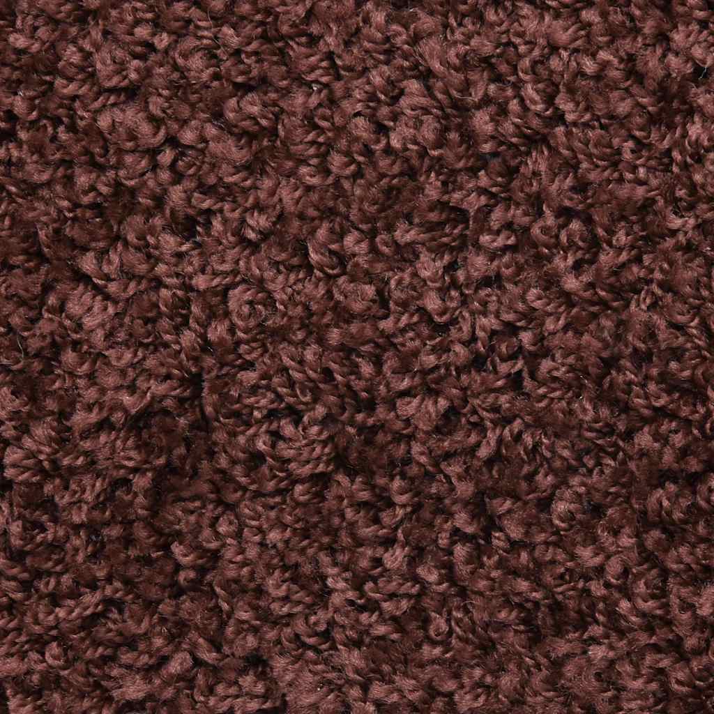 Tapis de marche d'escalier 20 pces 65x21x4 cm Marron Semi-rond Grand