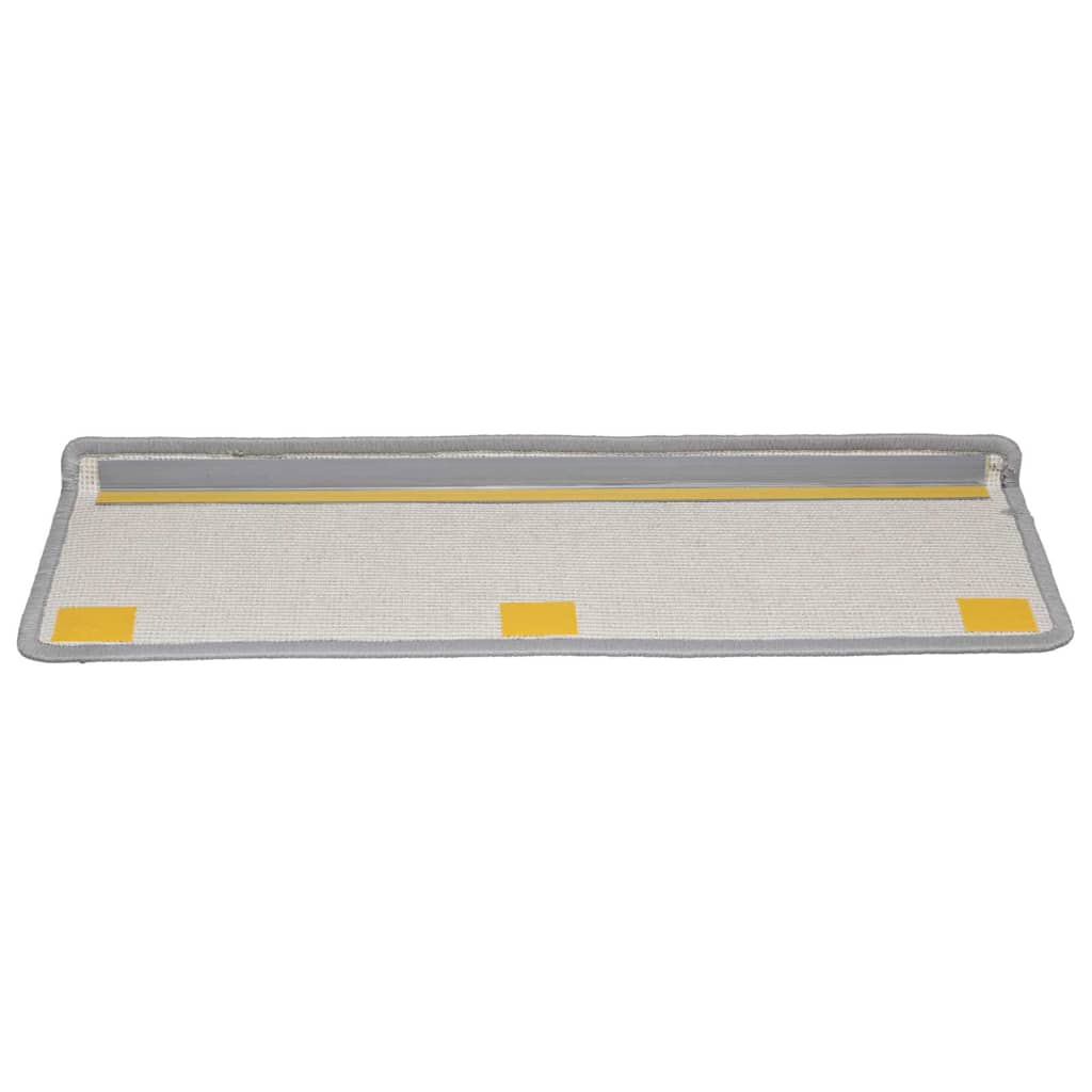 Stufenmatten 20 Stk. 65x21x4 cm Grau Rechteckiger Rand