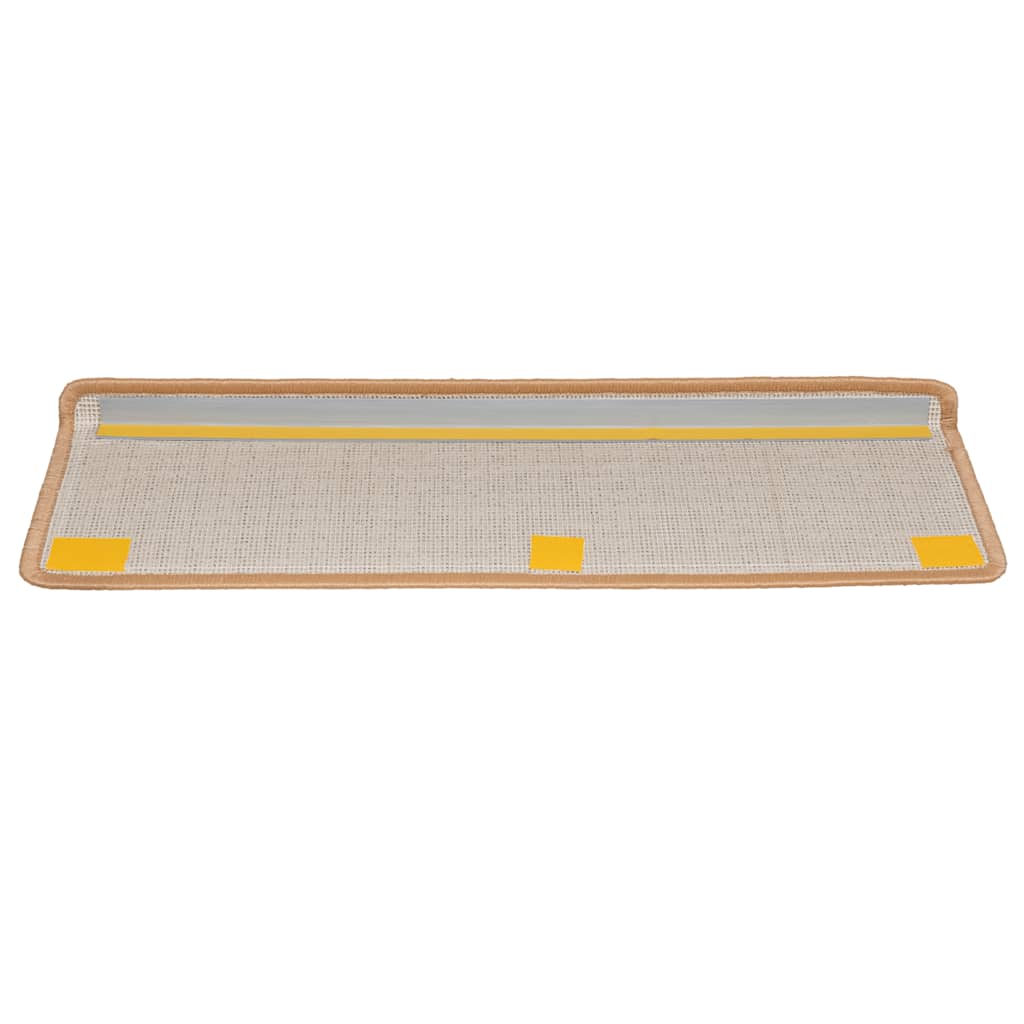 Tapis de marchettes 20 pcs. 65x21x4 cm Beige Bord rectangulaire