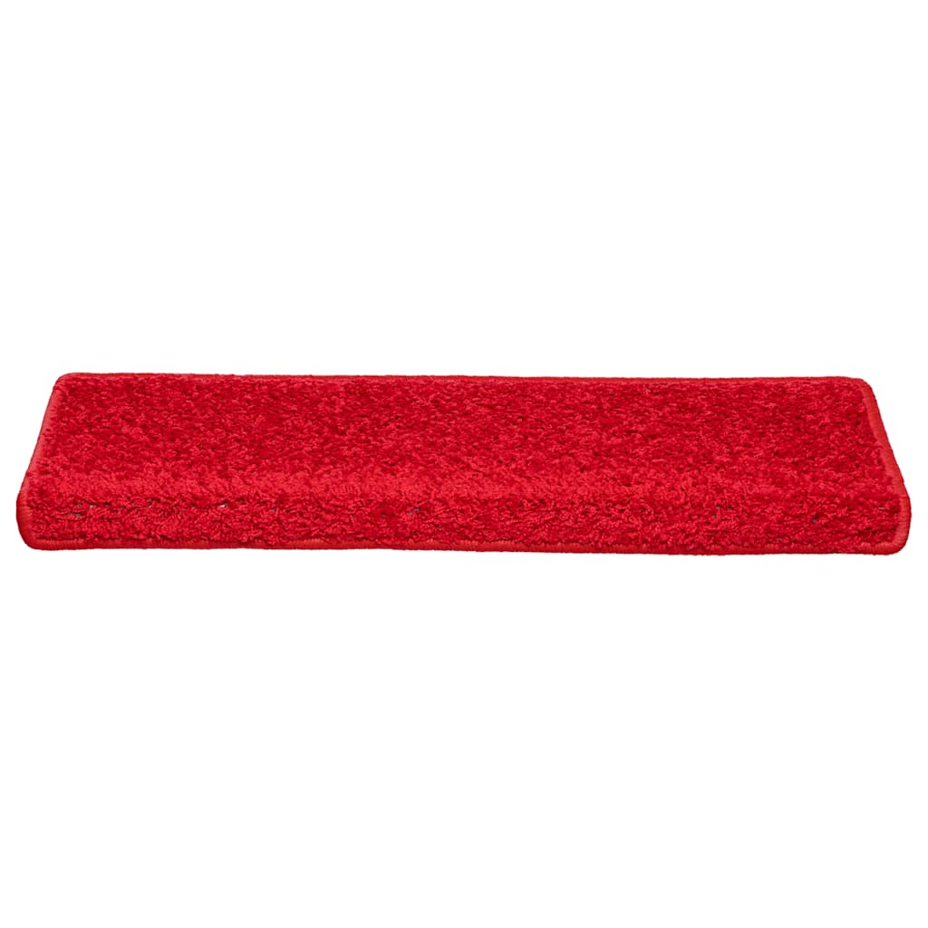 Tapis de marche 20 pièces 65x21x4 cm Rouge Bord rectangulaire