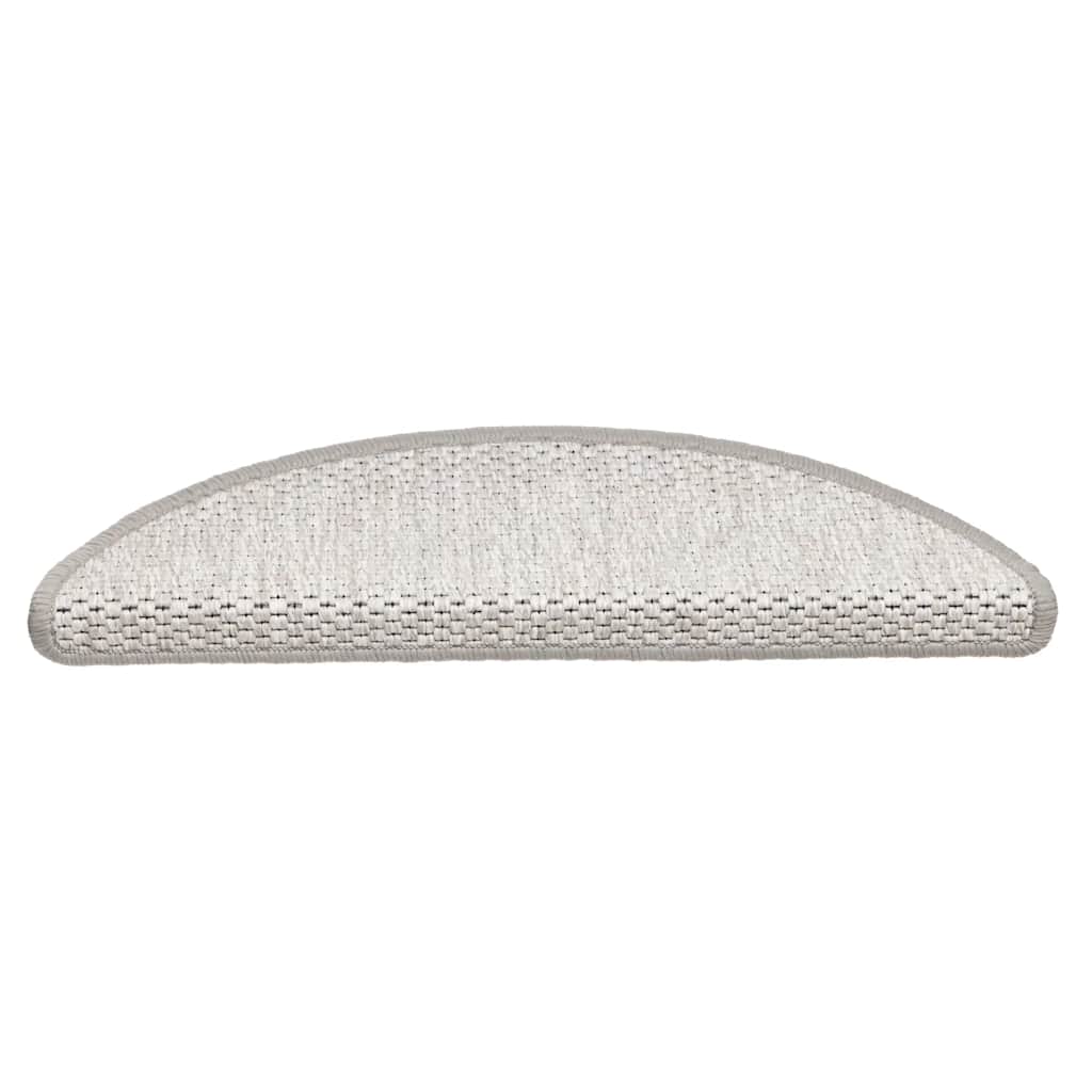 Marches d'escalier auto-adhésives aspect sisal 30 pces 56x17x3cm Platina