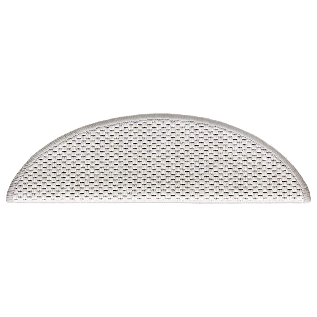 Marches d'escalier auto-adhésives aspect sisal 30 pces 56x17x3cm Platina