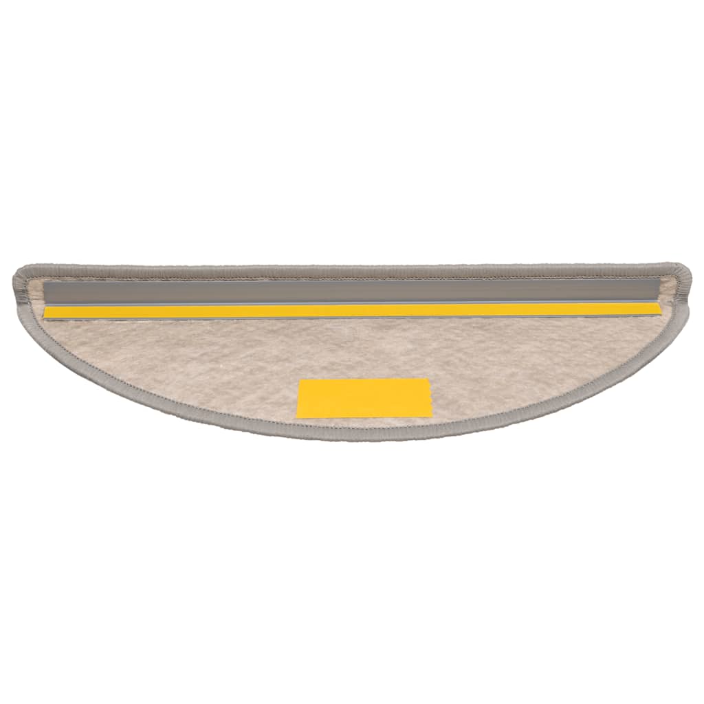 Marches d'escalier auto-adhésives aspect sisal 30 pces. 56x17x3cm Argent