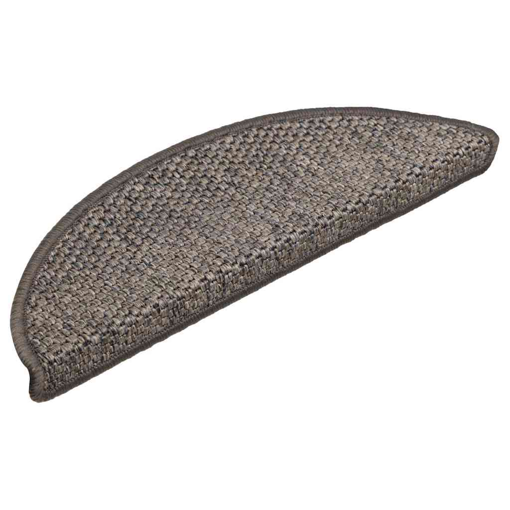 Tapis de marches autocollants aspect sisal 30 p. 56x17x3 cm