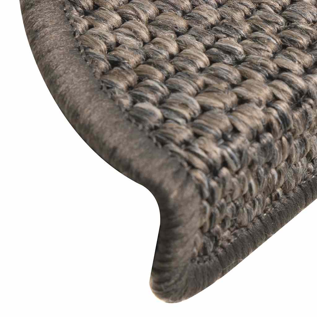 Tapis de marches autocollants aspect sisal 30 p. 56x17x3 cm