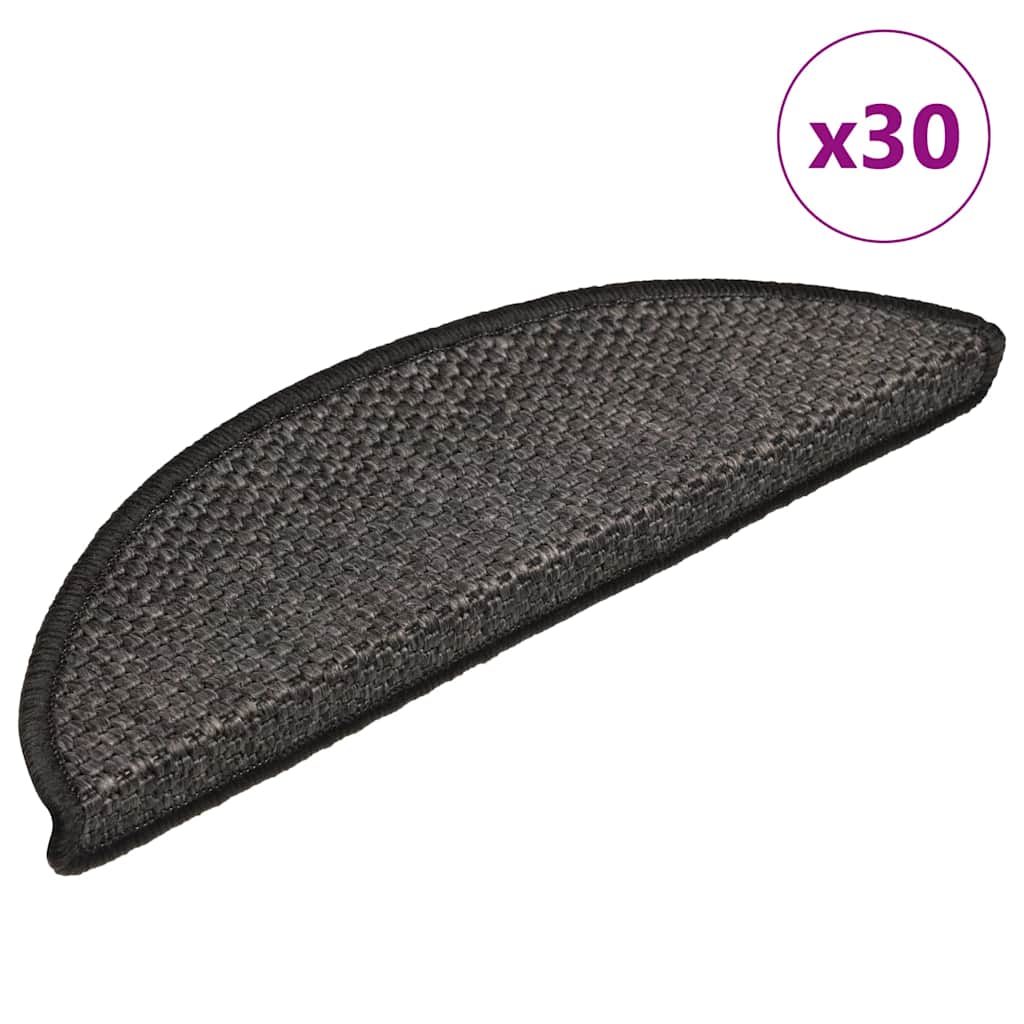Stair Mats Self-Adhesive Sisal Look 30 pcs. 56x17x3cm