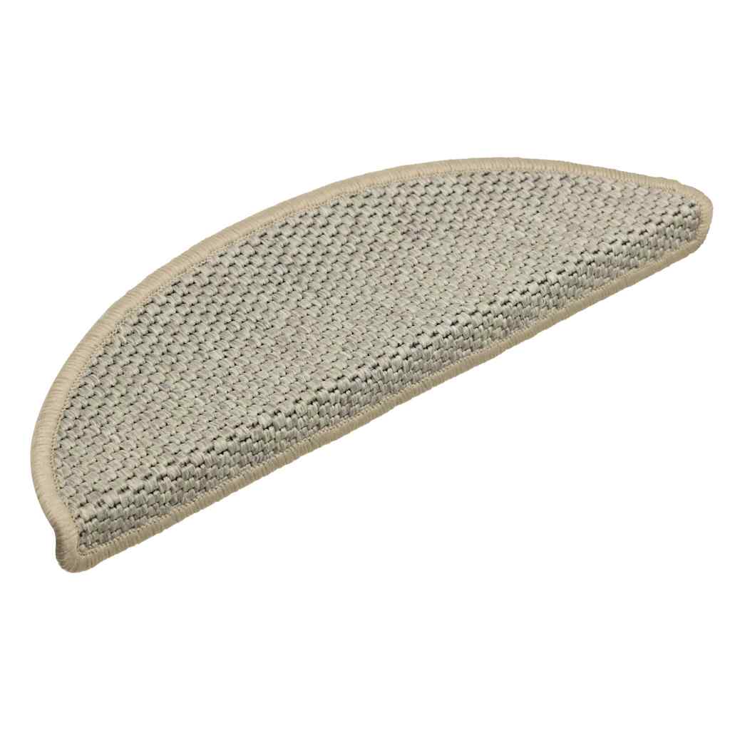 Stair Mats Self-Adhesive Sisal Look 30 pcs. 56x17x3cm