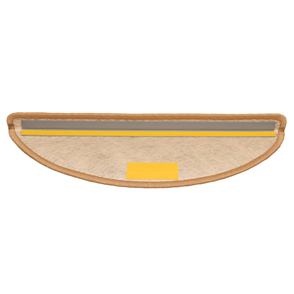 Marches d'escalier auto-adhésives aspect sisal 30 pces 56x17x3 cm sisal