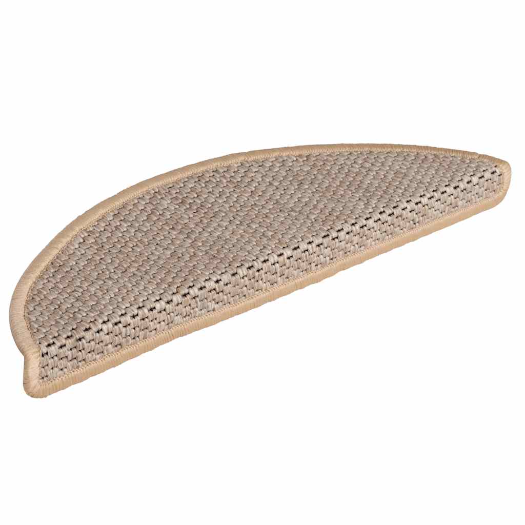Tapis de marches autocollants aspect sisal 30 p. 56x17x3 cm
