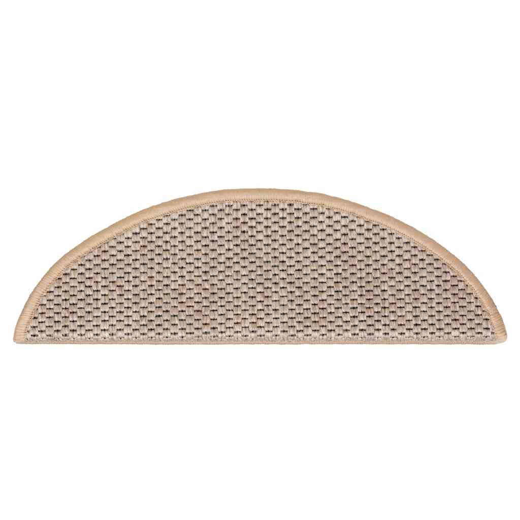 Tapis de marches autocollants aspect sisal 30 p. 56x17x3 cm