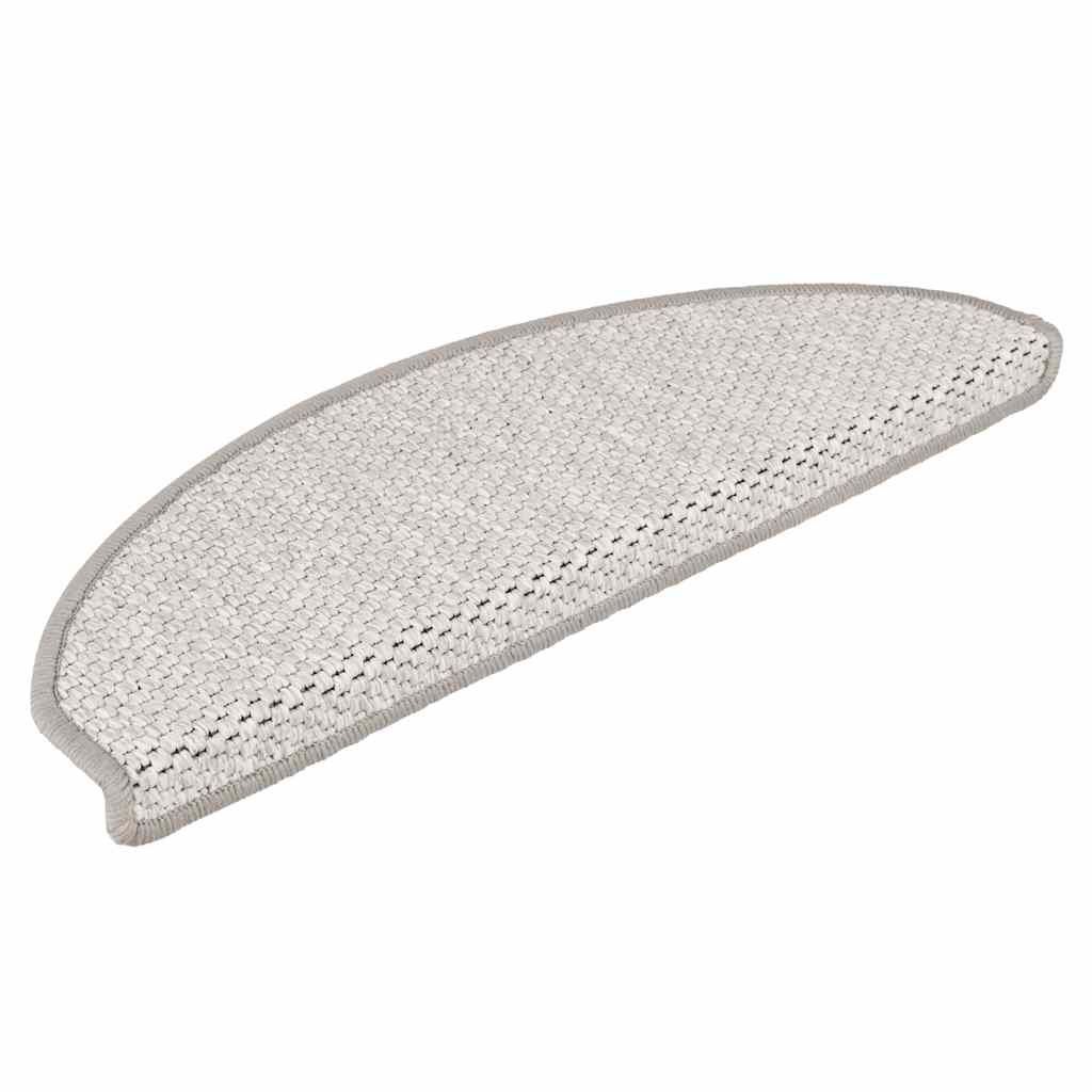 Stufenmatten Selbstklebend Sisal-Optik 30Stk. 65x21x4cm Platina