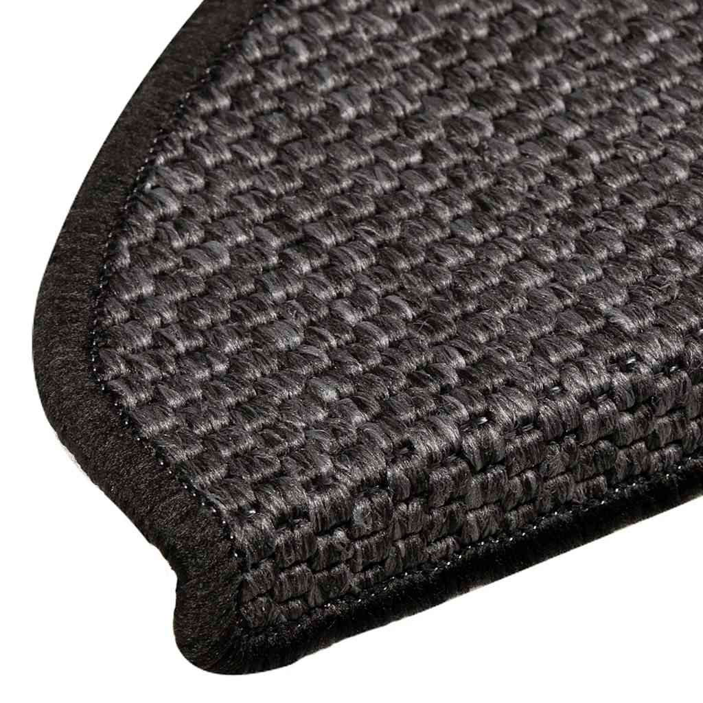 Marches d'escalier auto-adhésives aspect sisal 30 pces 65x21x4cm