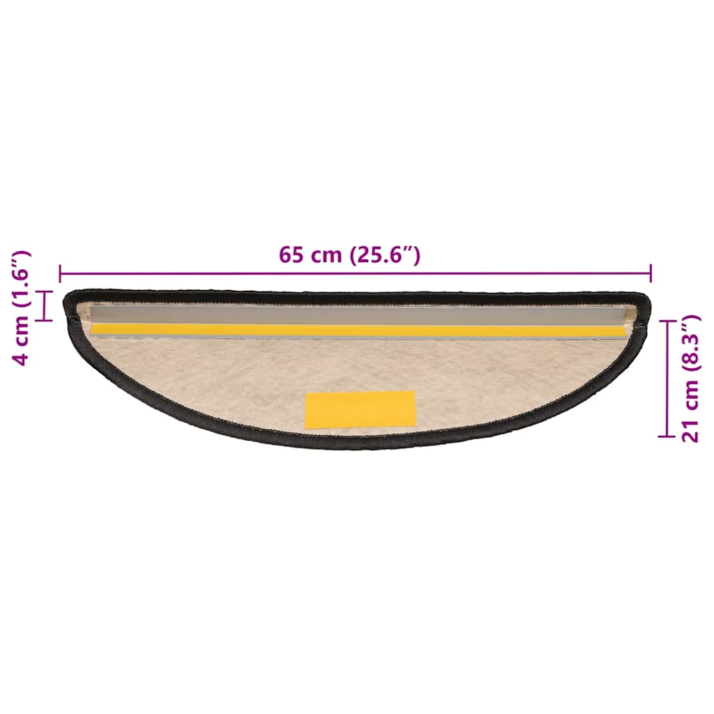 Marches d'escalier auto-adhésives aspect sisal 30 pces 65x21x4cm