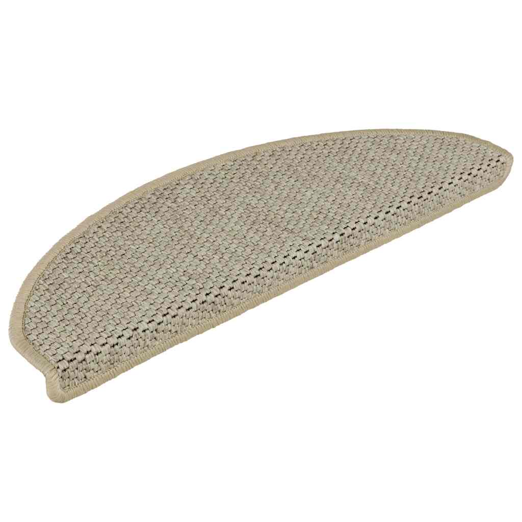 Stair Mats Self-Adhesive Sisal Look 30pcs 65x21x4cm Light Green