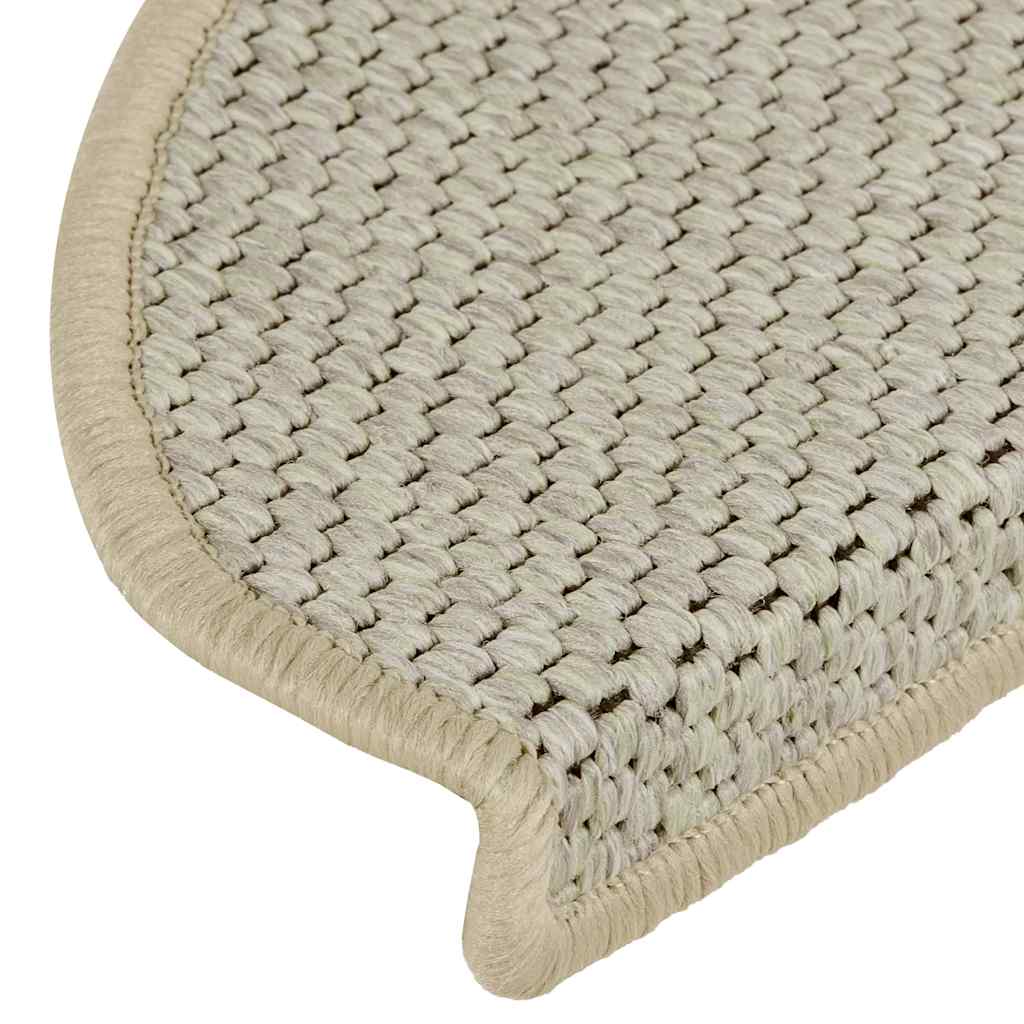 Stair Mats Self-Adhesive Sisal Look 30pcs 65x21x4cm Light Green