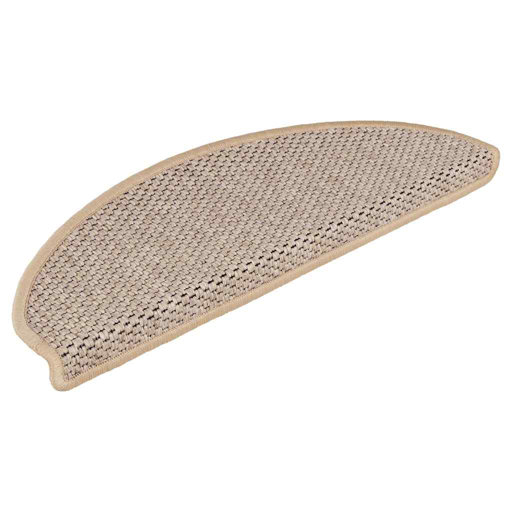 Tapis de marchettes auto-adhésifs aspect sisal 30 pièces 65x21x4cm