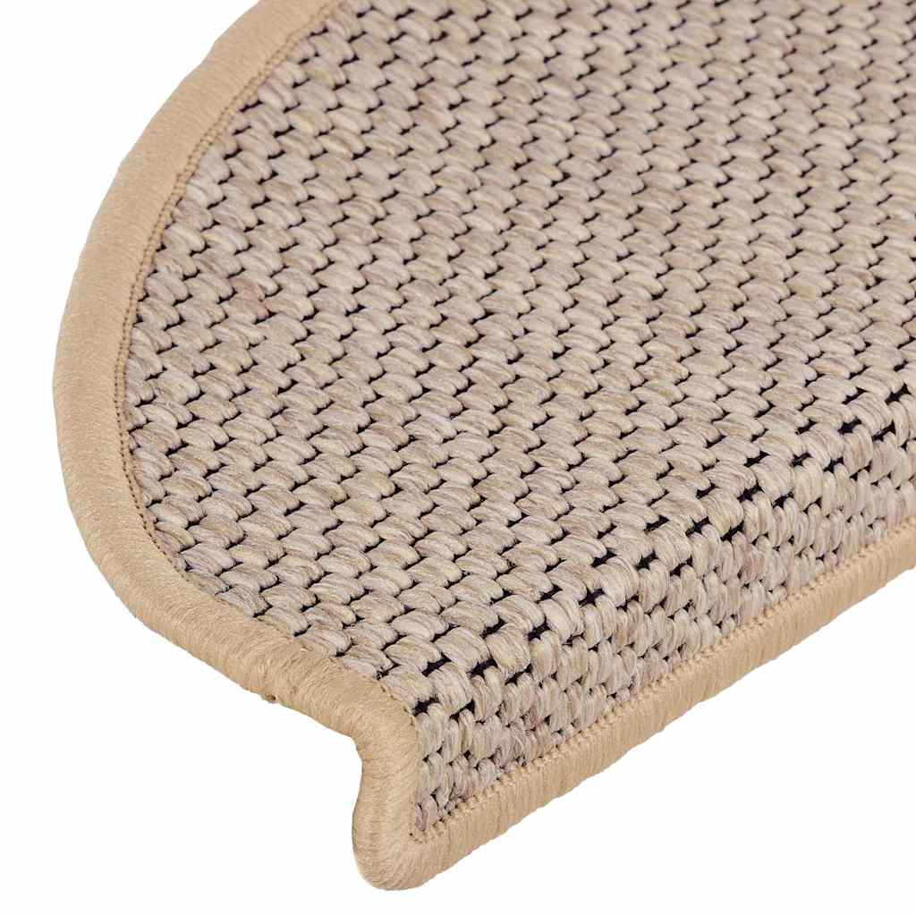 Tapis de marchettes auto-adhésifs aspect sisal 30 pièces 65x21x4cm