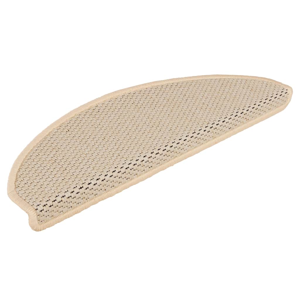 Tapis de marche auto-adhésifs aspect sisal 30 p. 65x21x4cm