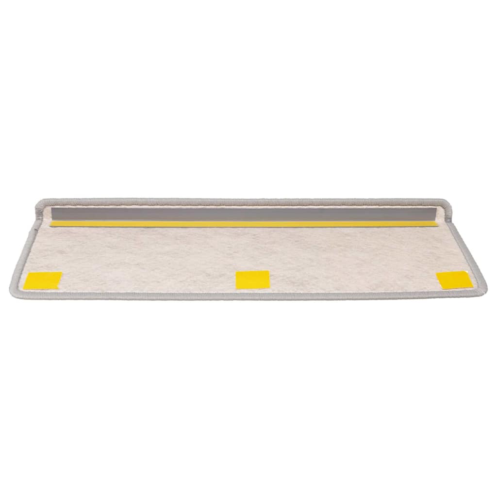Stair Mats Self-Adhesive Sisal Look 30pcs. 65x21x4cm Platina