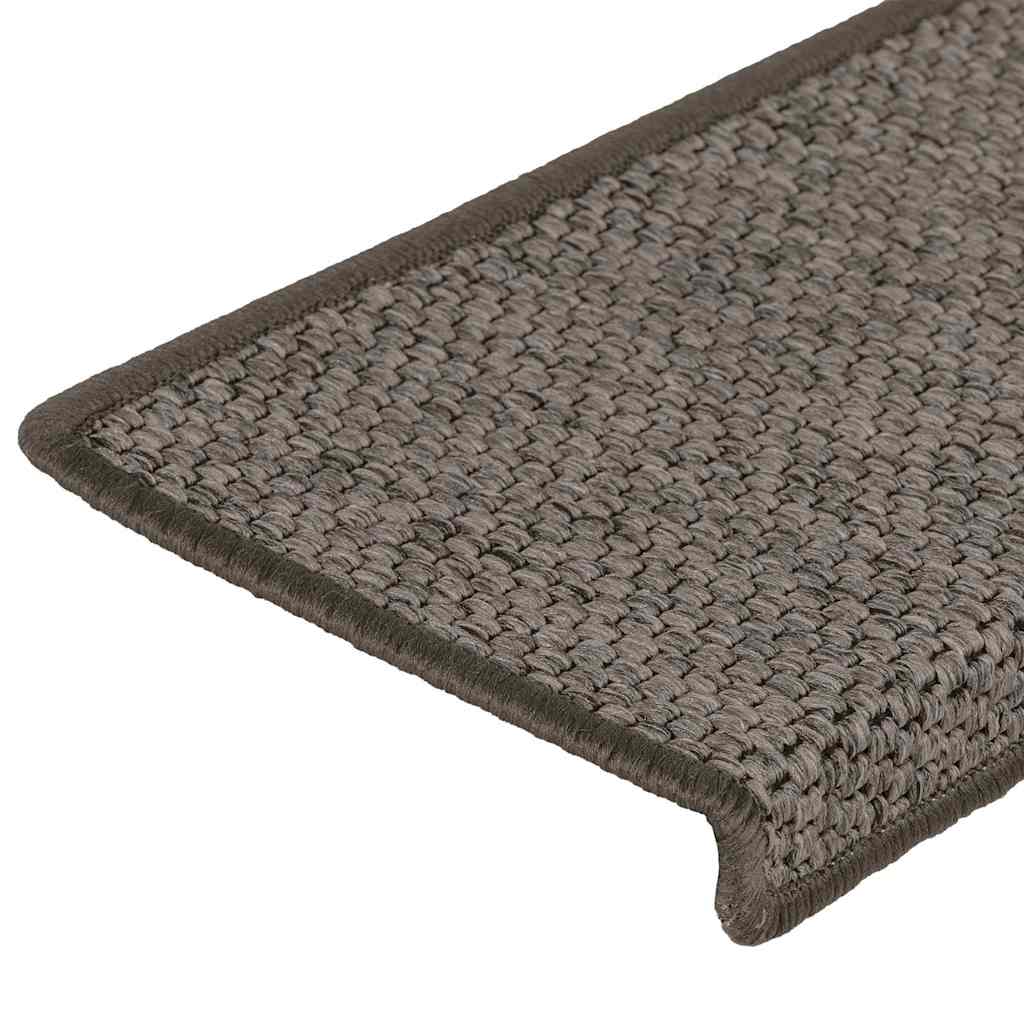 Self-Adhesive Stair Treads Sisal Look 30 pcs. 65x21x4cm