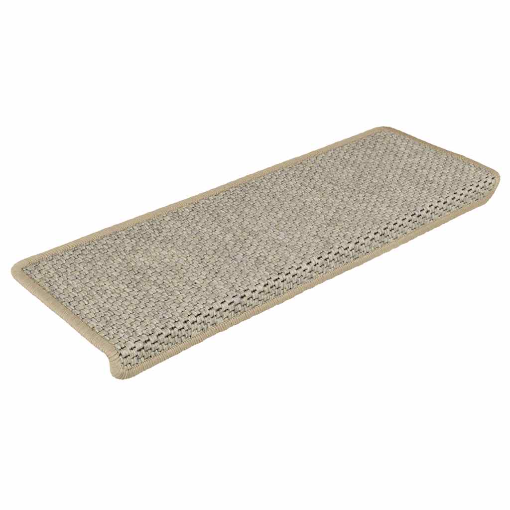 Tapis de marche adhésifs aspect sisal 30 pièces 65x21x4cm Vert