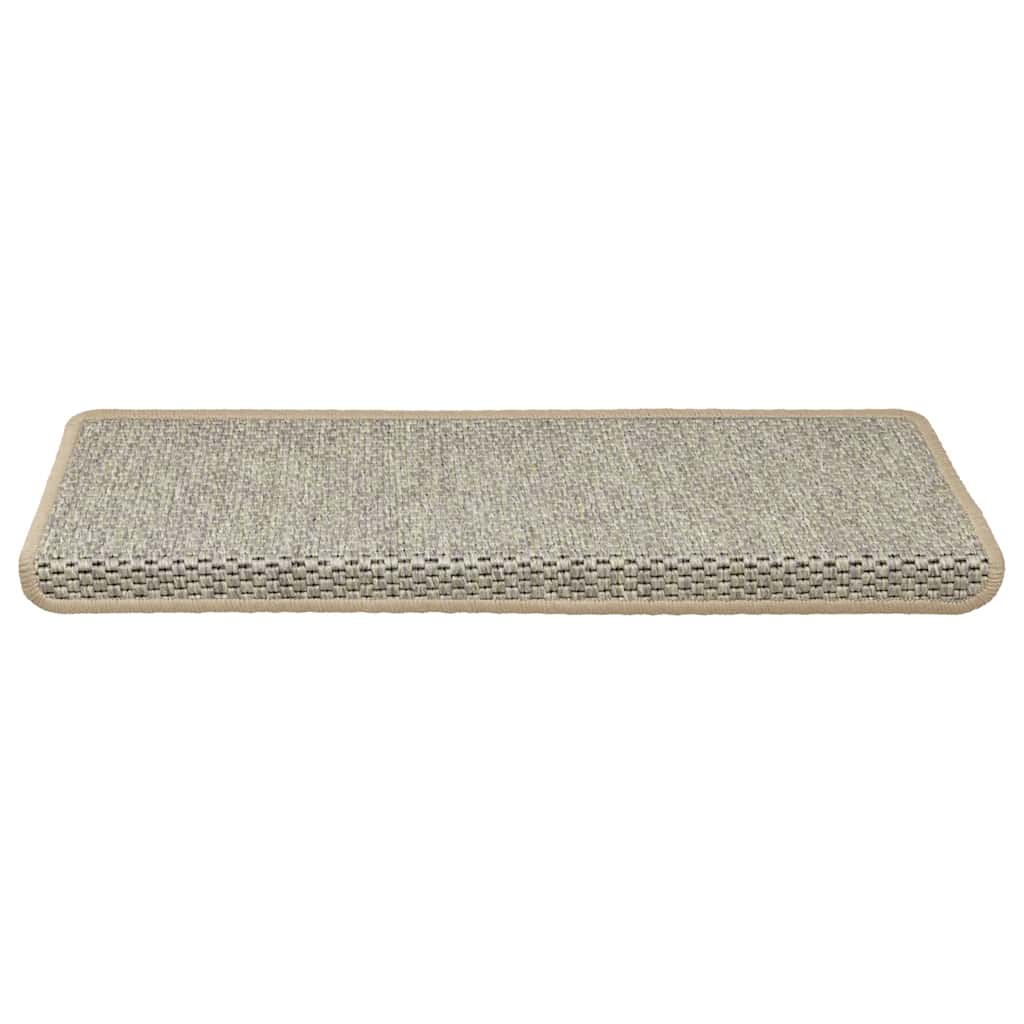 Tapis de marche adhésifs aspect sisal 30 pièces 65x21x4cm Vert