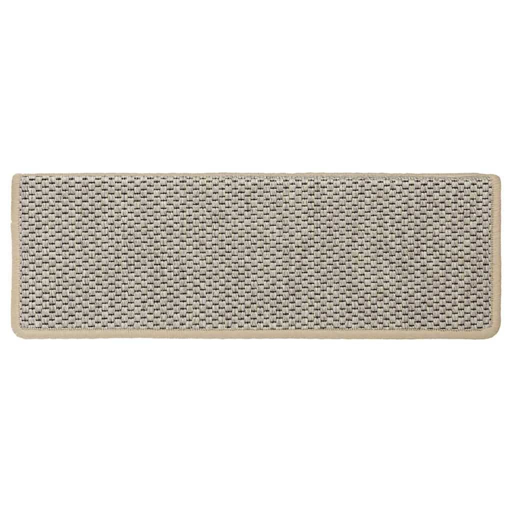 Tapis de marche adhésifs aspect sisal 30 pièces 65x21x4cm Vert