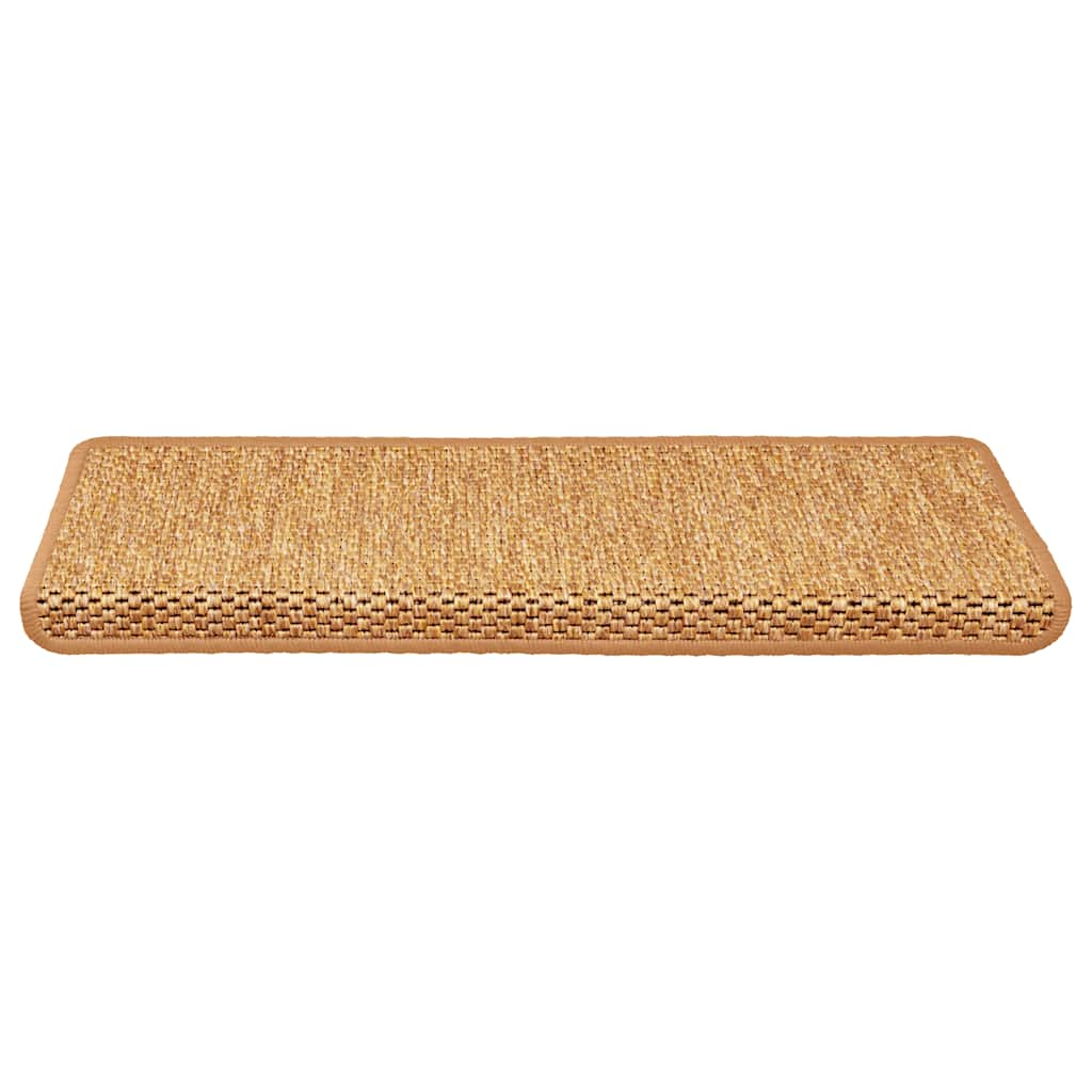 Tapis de marche auto-adhésifs aspect sisal 30 p. 65x21x4cm orange