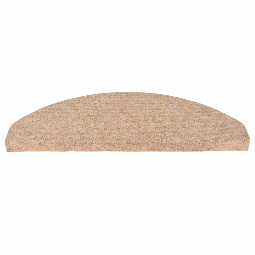 Marches d'escalier autocollantes 20 pcs Beige 65x22,5x3,5 cm