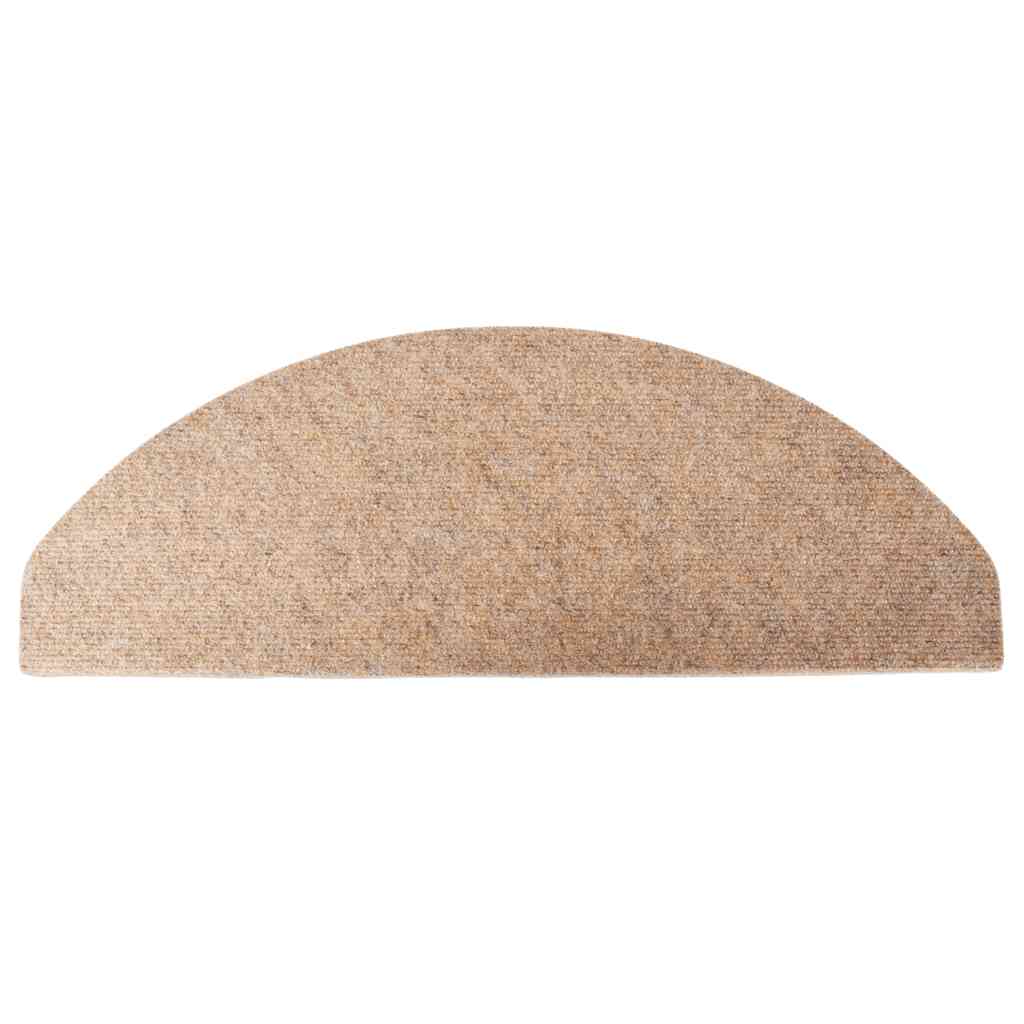 Marches d'escalier autocollantes 20 pcs Beige 65x22,5x3,5 cm