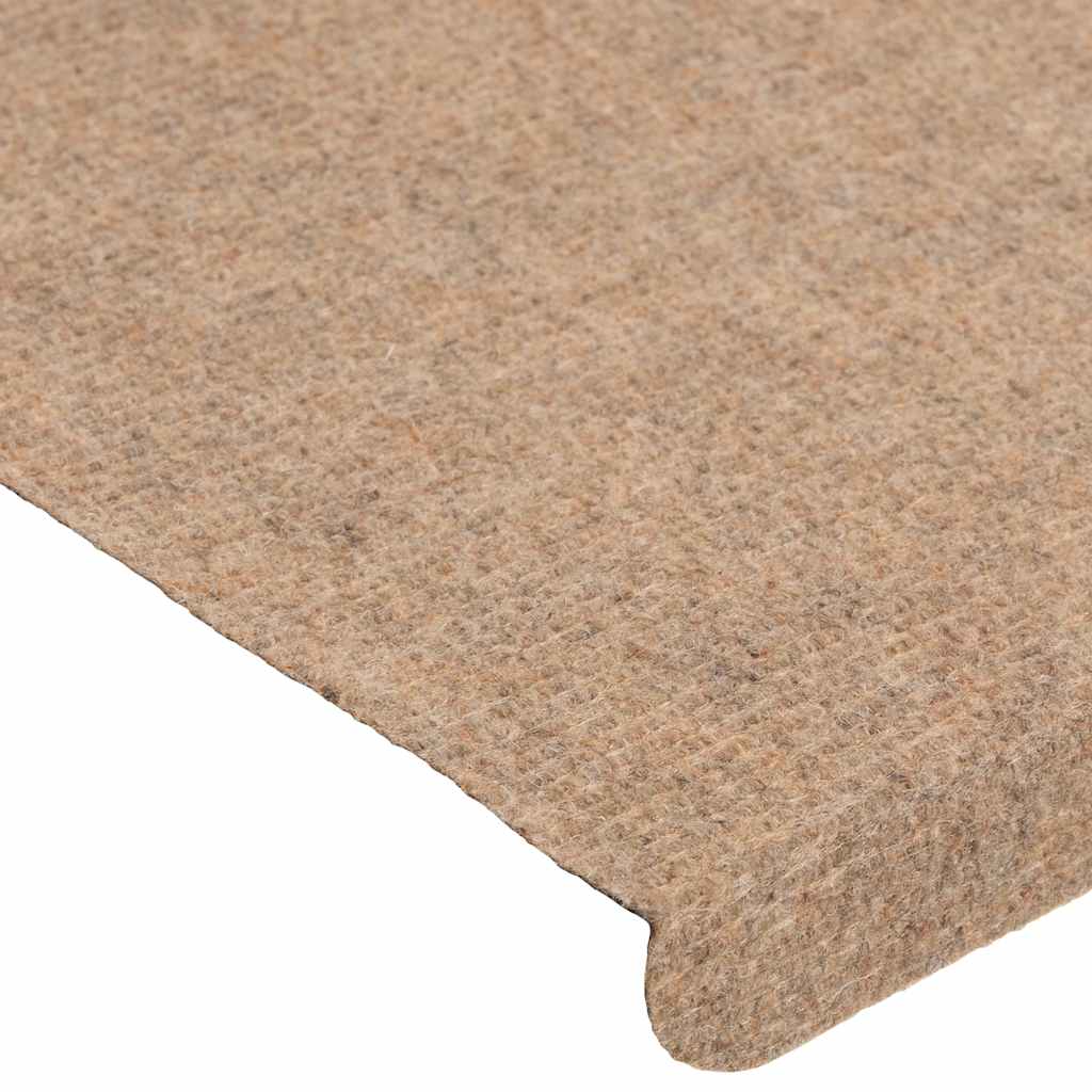 Stair Mats Self-Adhesive 30 pcs. Beige 65x24.5x3.5 cm