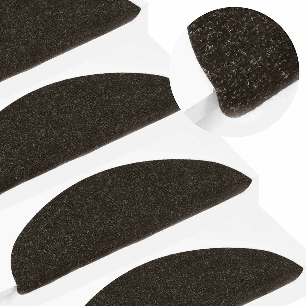 Stair Mats Self-Adhesive 20 pcs. Anthracite 56x17x3 cm