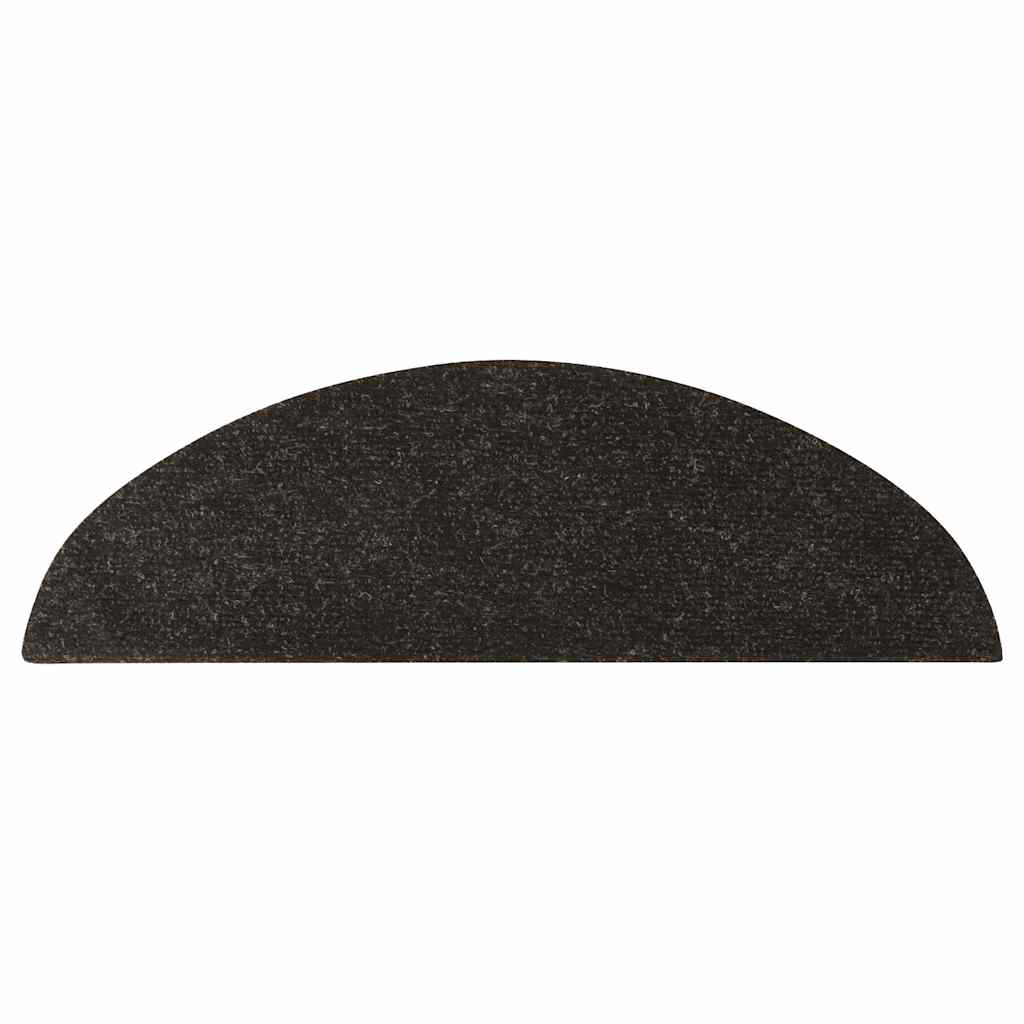 Marches d'escalier auto-adhésives 30 pces anthracite 56x17x3 cm