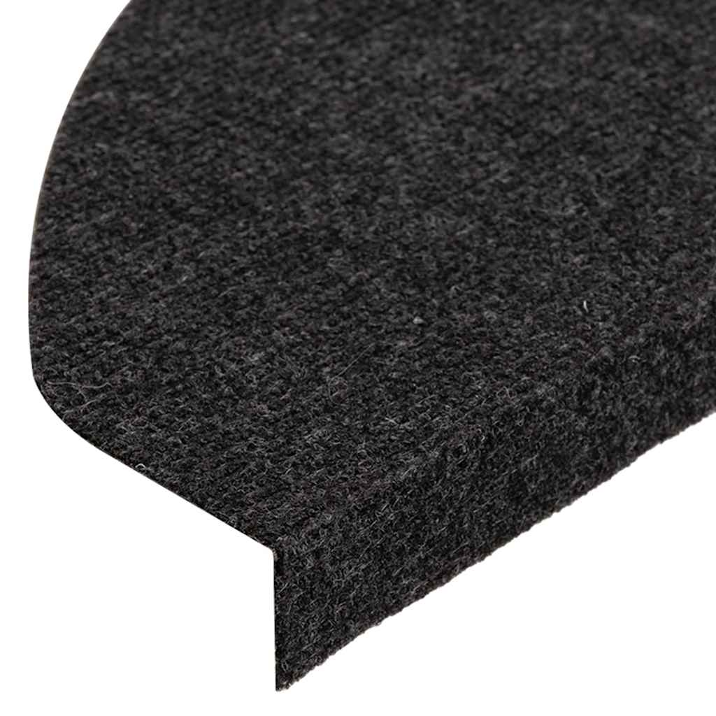 Marches d'escalier auto-adhésives 30 pièces Noir 65x22,5x3,5 cm