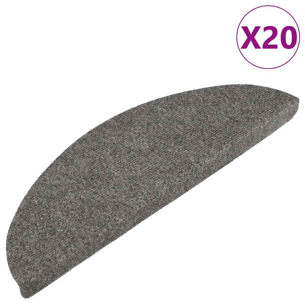 Tapis de marchettes autocollants 20 p. Gris 56x17x3 cm