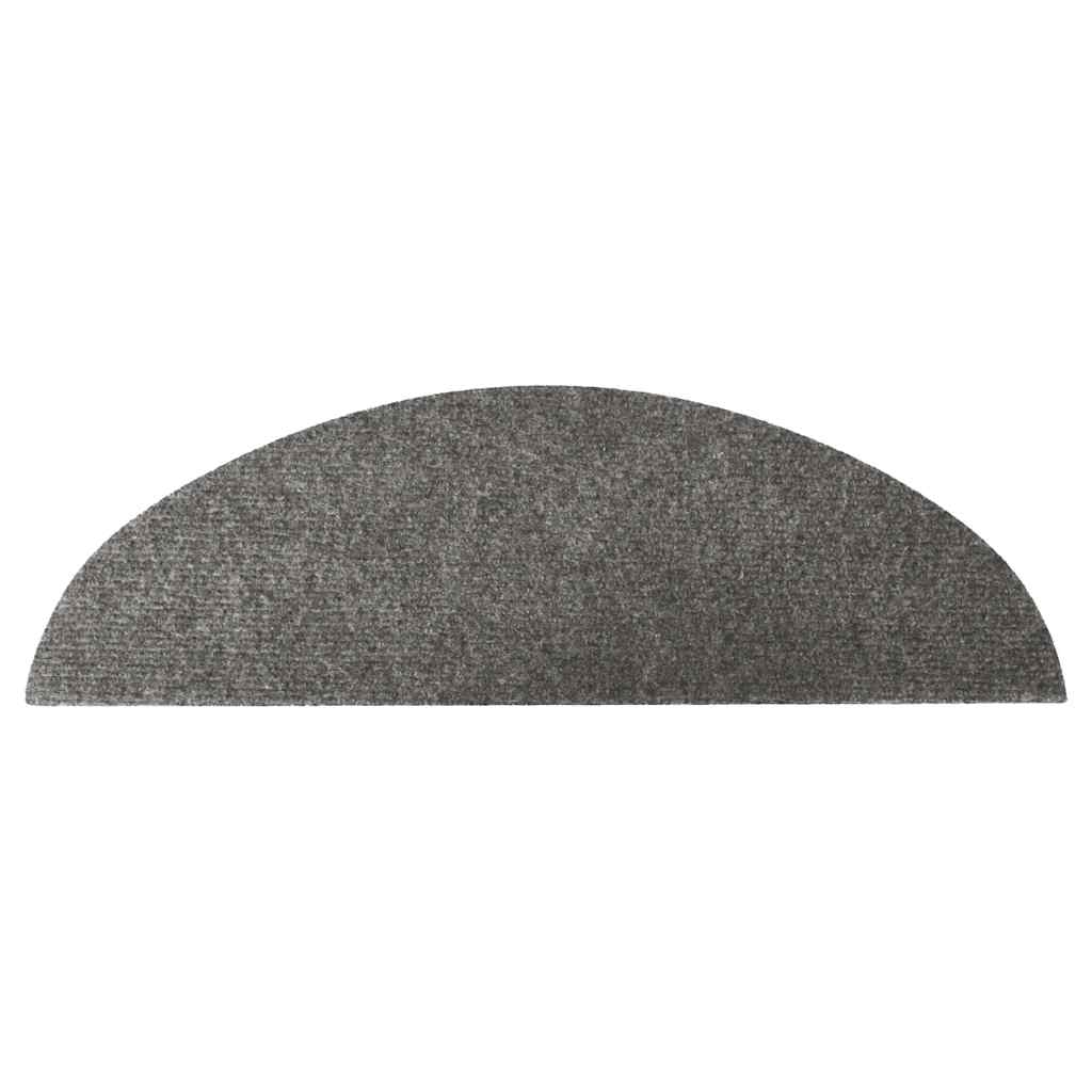 Stair Treads Self-Adhesive 30 pcs Grey 56x17x3 cm