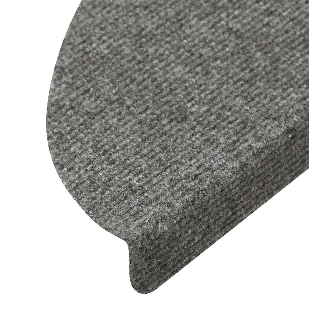 Stair Treads Self-Adhesive 30 pcs Grey 56x17x3 cm