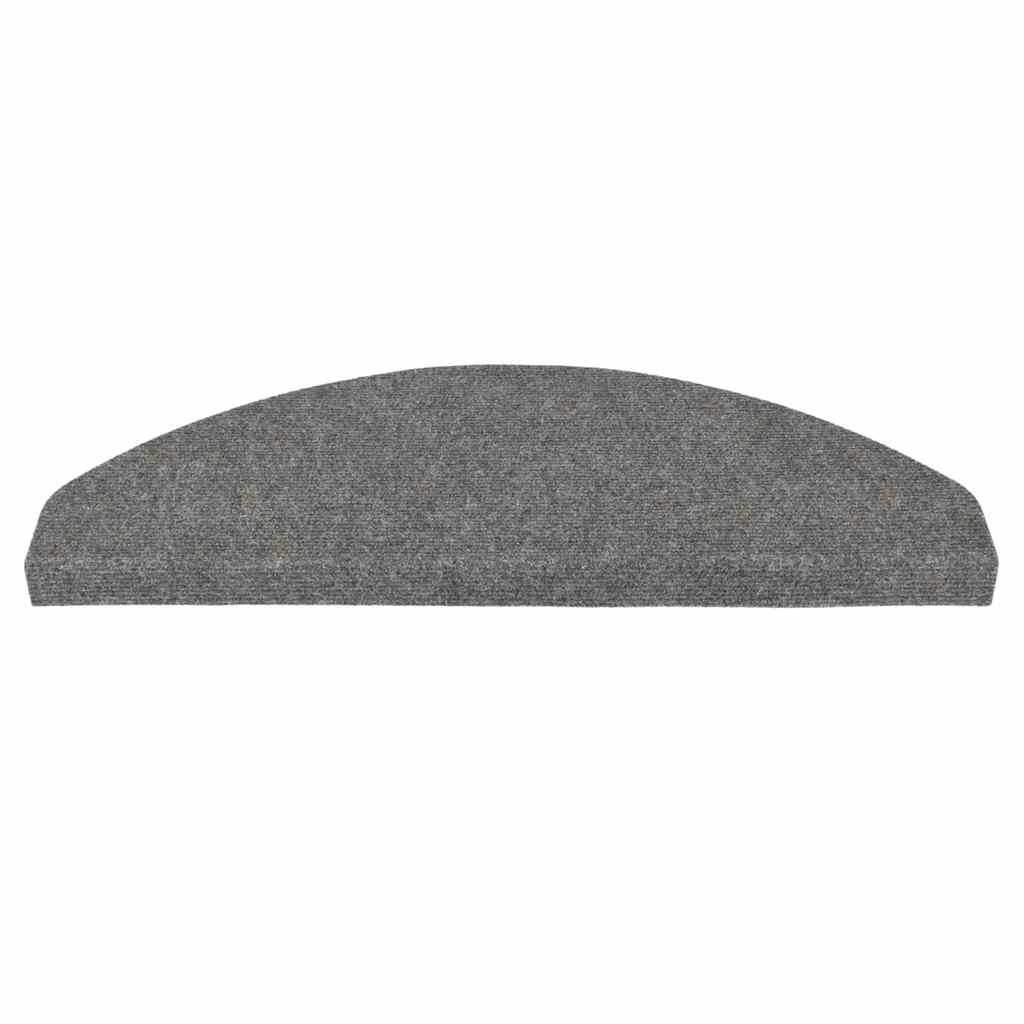 Tapis de marchettes auto-adhésifs 30 pces Gris 65x22,5x3,5 cm
