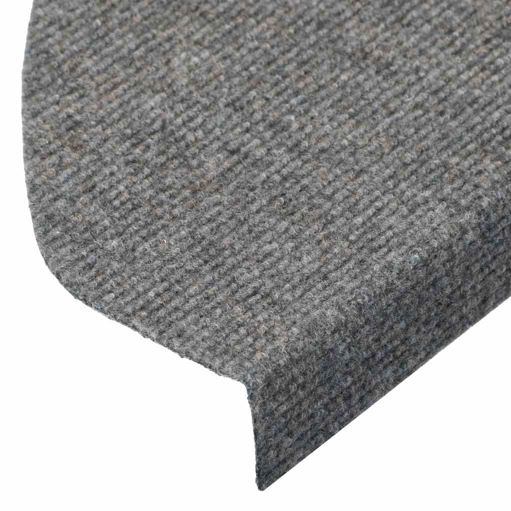 Tapis de marchettes auto-adhésifs 30 pces Gris 65x22,5x3,5 cm