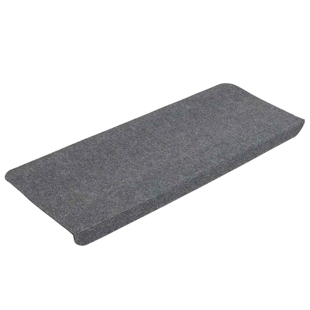 Stair Mats Self-Adhesive 30 pcs. Grey 65x24.5x3.5 cm