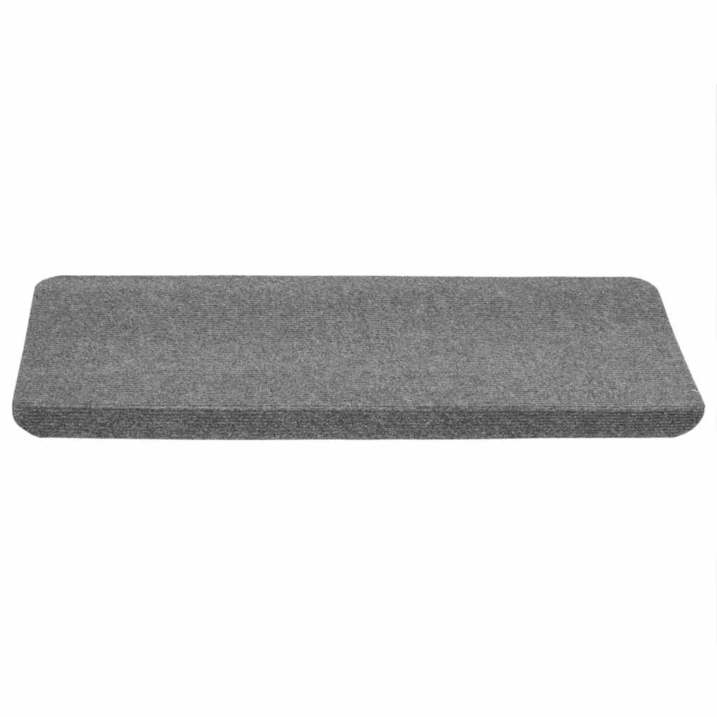 Stair Mats Self-Adhesive 30 pcs. Grey 65x24.5x3.5 cm