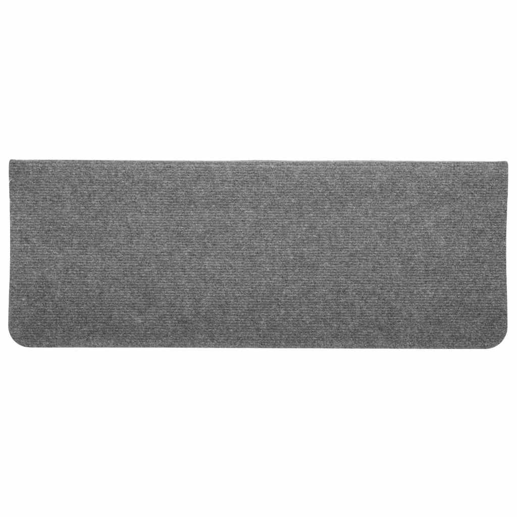 Stair Mats Self-Adhesive 30 pcs. Grey 65x24.5x3.5 cm