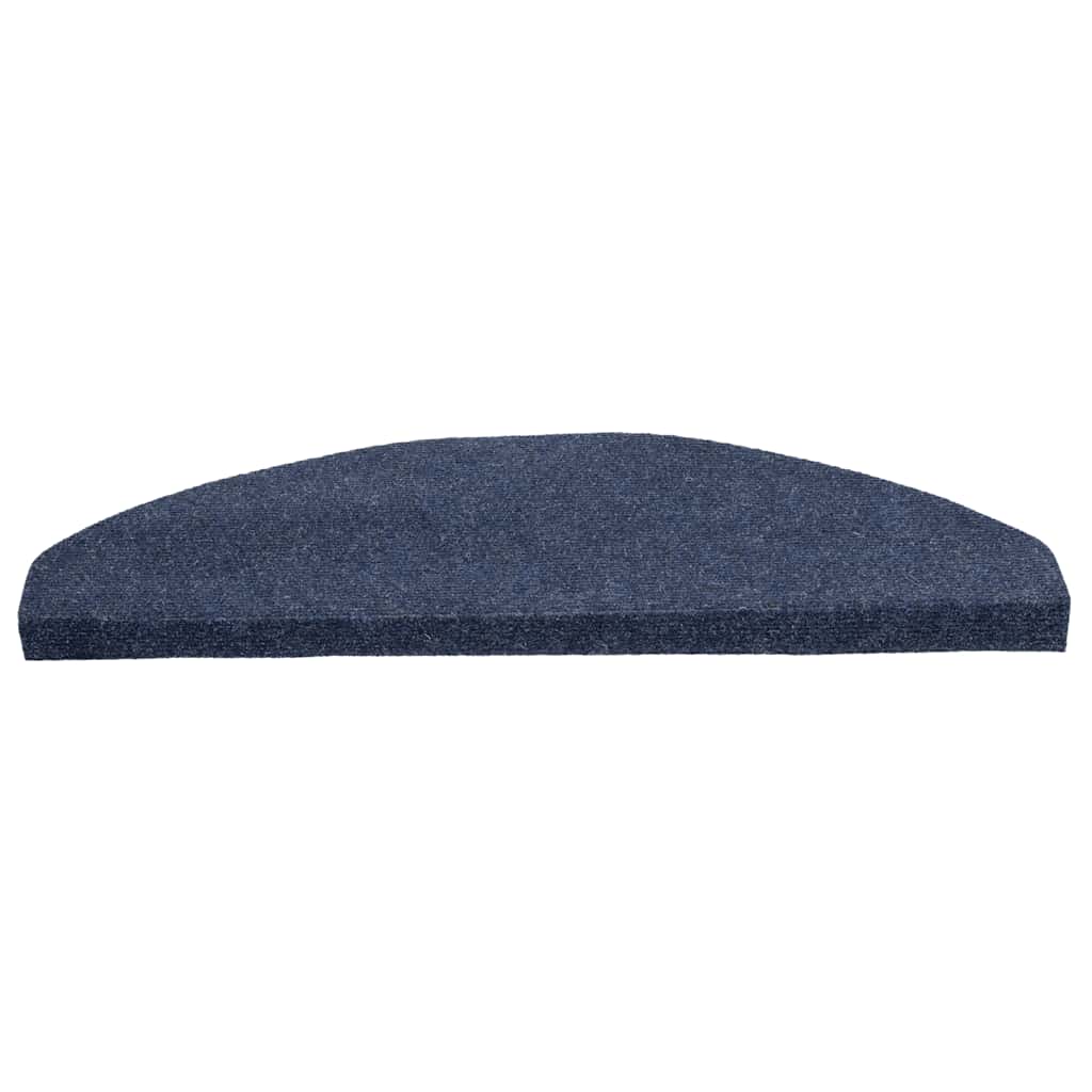 Self-Adhesive Stair Treads, 30 pcs. Blue 65x22.5x3.5 cm