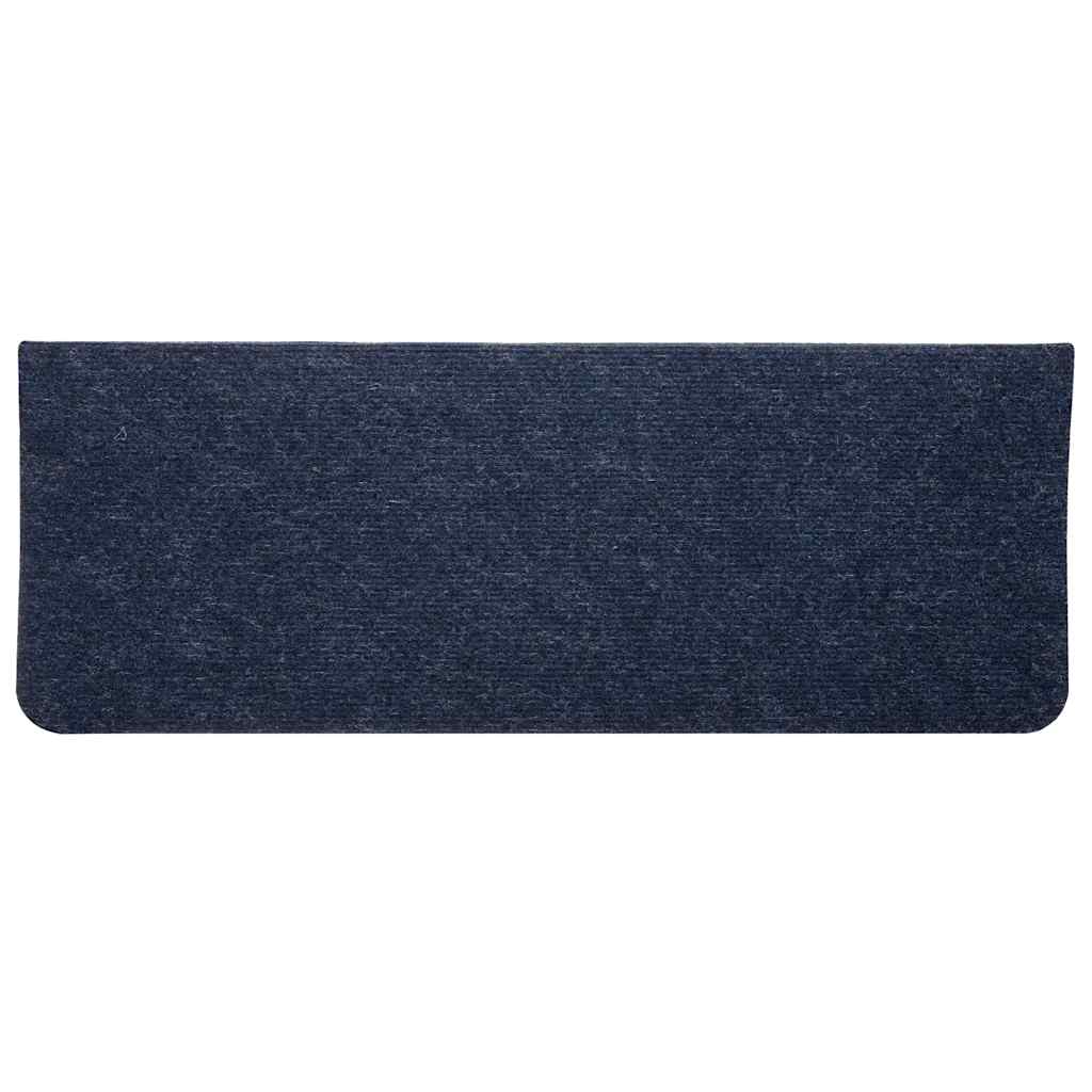 Tapis de marches autocollants 30 pces bleus 65x24,5x3,5 cm