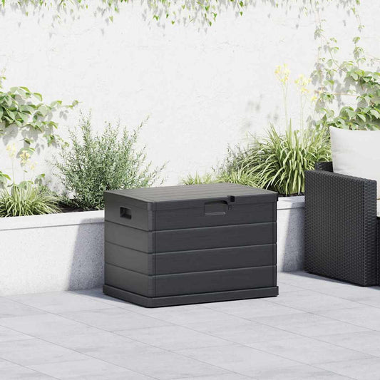 Gartenlagerbox Anthrazit 77,5 x 54,5 x 53 cm Kunststoff