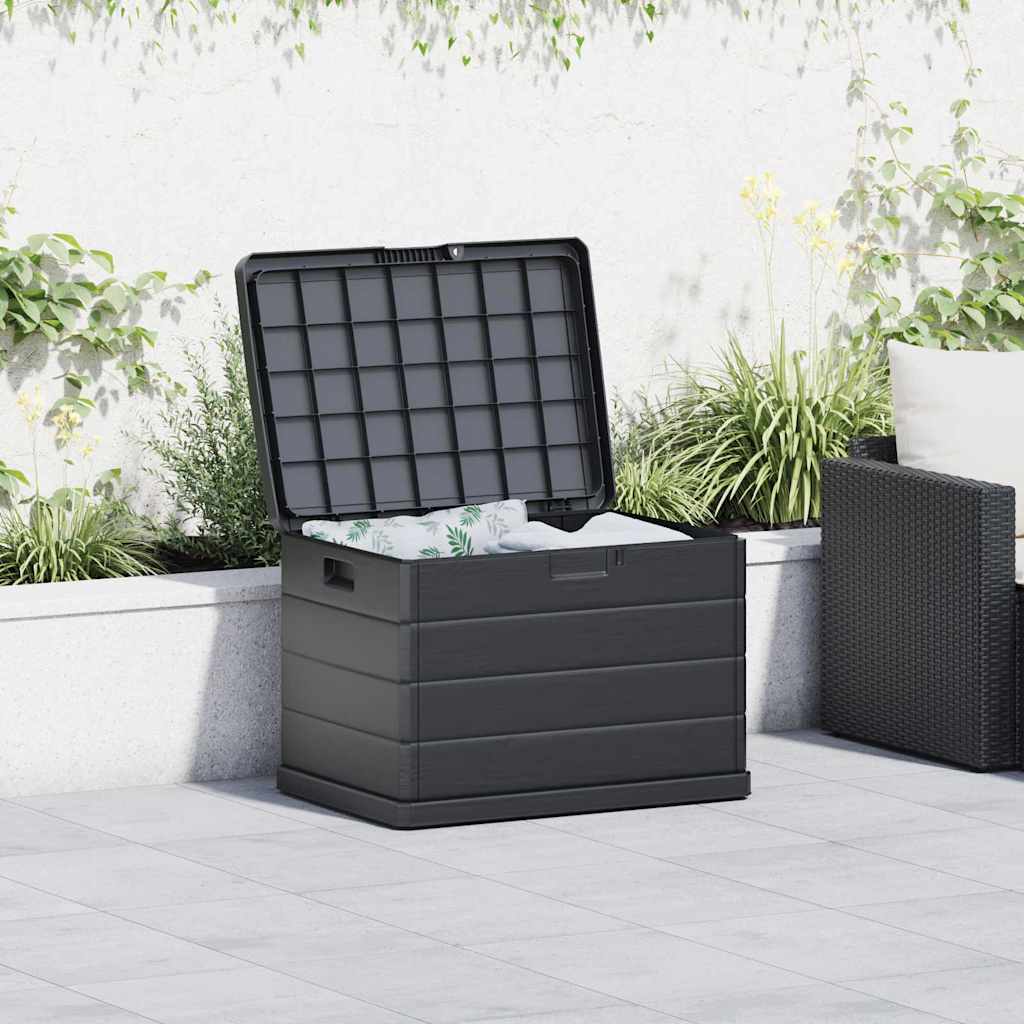 Gartenlagerbox Anthrazit 77,5 x 54,5 x 53 cm Kunststoff