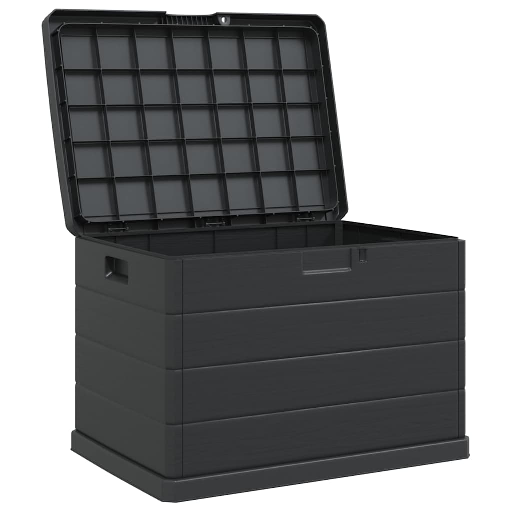 Gartenlagerbox Anthrazit 77,5 x 54,5 x 53 cm Kunststoff